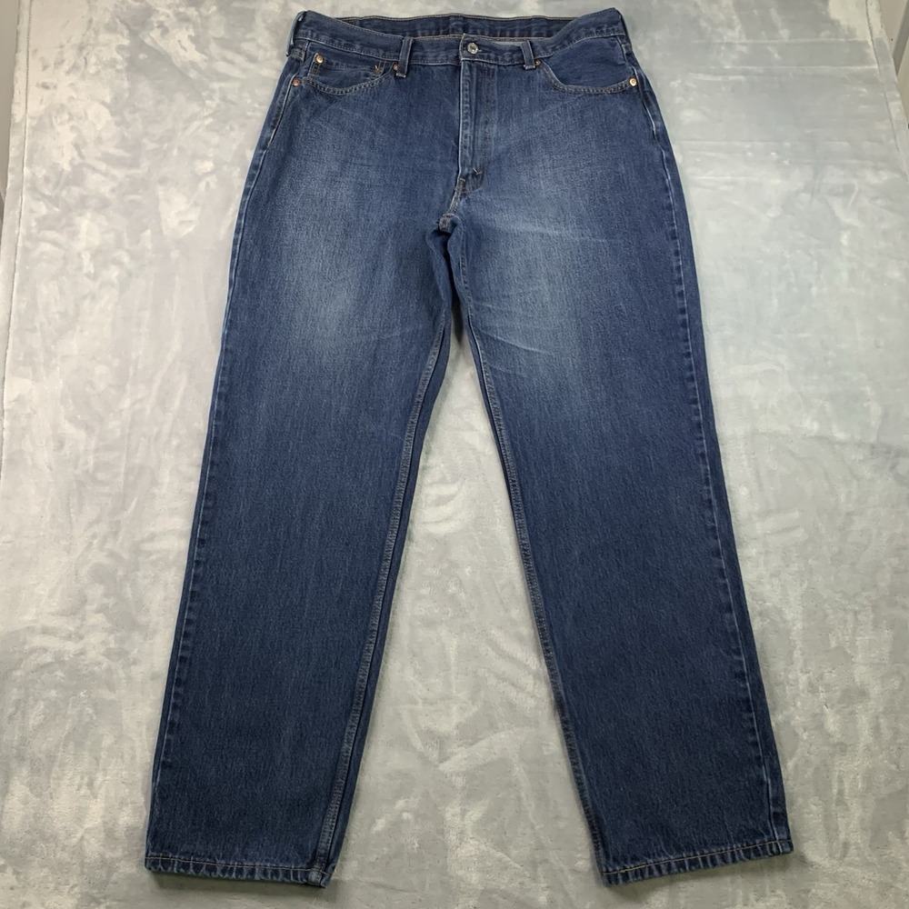Levis‎ 550 Jeans Mens 38x34 Blue Relaxed Fit Tapered Leg Denim Classic